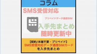 【本確・ｸﾚｶ不要】プリペイドデータ通信SIM(SMS受信対応)入手先 